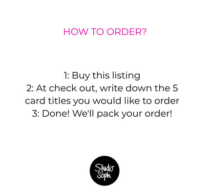 BUY 5 FOR 3 GREETING CARDS