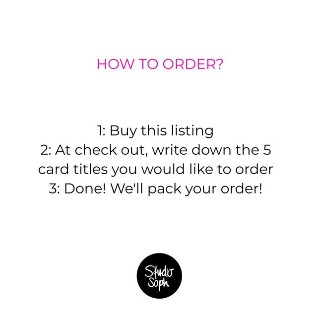 BUY 5 FOR 3 GREETING CARDS