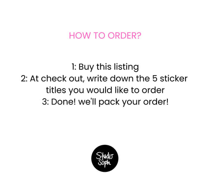 BUY 5 FOR 3 STICKERS