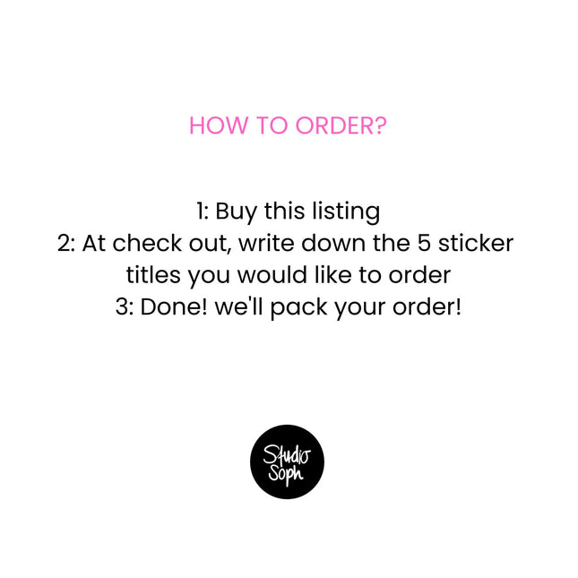 BUY 5 FOR 3 STICKERS